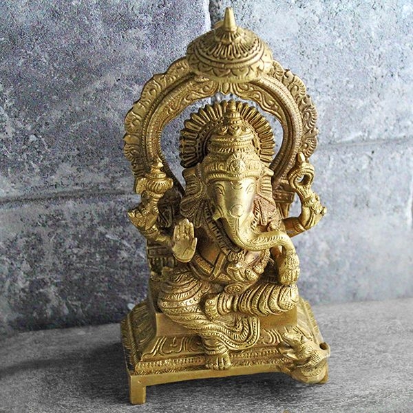 Nice Brass Ganesh Statue, Indian Handicraft By Pankaj Online Boutique