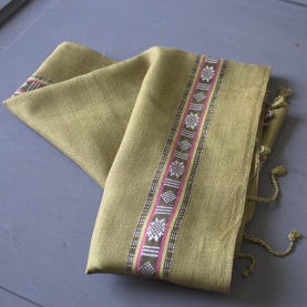 Indian cotton scarf green