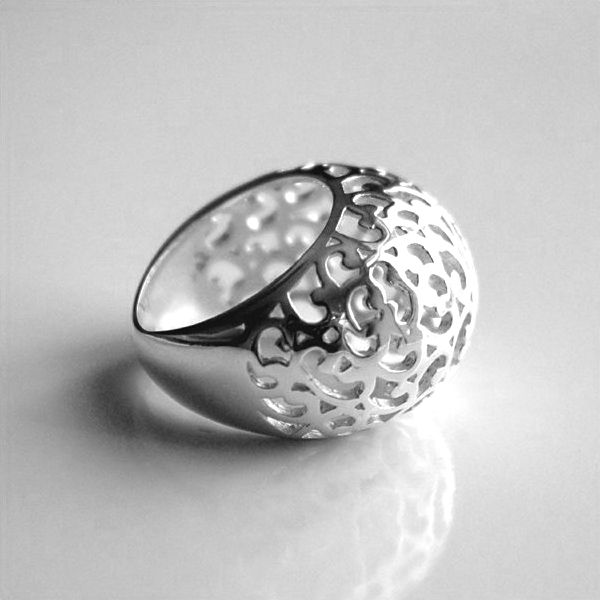 a silver ring