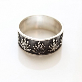 Bague indienne homme en argent