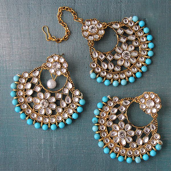 Blue Indian Earrings 2024