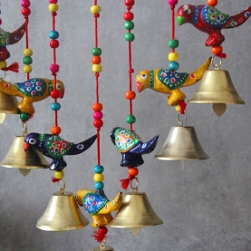 Indian handicraft bamboo wind chime