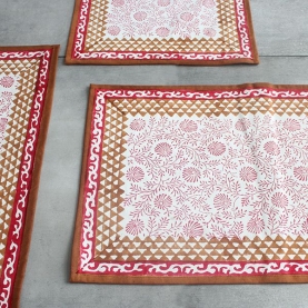 Sets de table indiens en coton