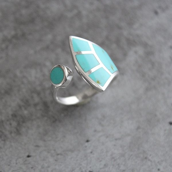 Bague indienne fashion turquoise