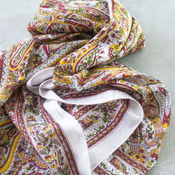 white scarf cotton