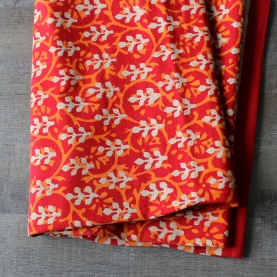 Indian printed tablecloth Dabu red