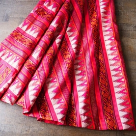 Indian long skirt pink and white colors