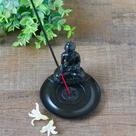 Incense stick stand Black Buddha