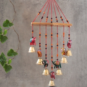 Indian handicraft bamboo wind chime