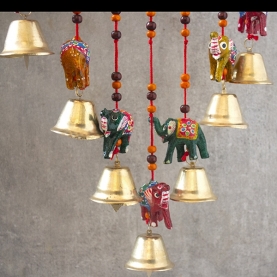 Indian handicraft bamboo wind chime