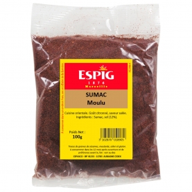 Sumac moulu épice en poudre pour cuisine 100g