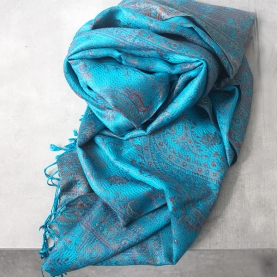 Indian Jamawar cotton scarf