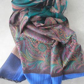 Indian Jamawar cotton scarf