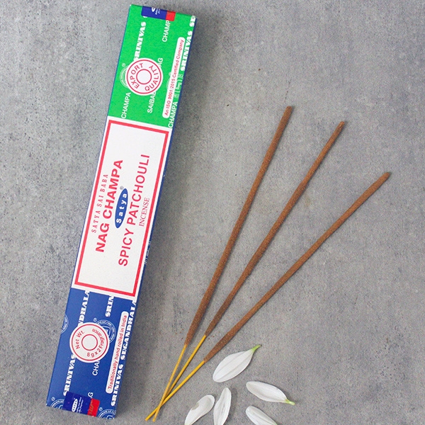 Indian Incense sticks Nag Champa & Spicy patchouli 15g