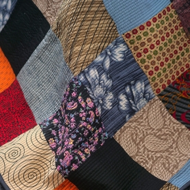 Dessus de lit indien Kantha patchwork