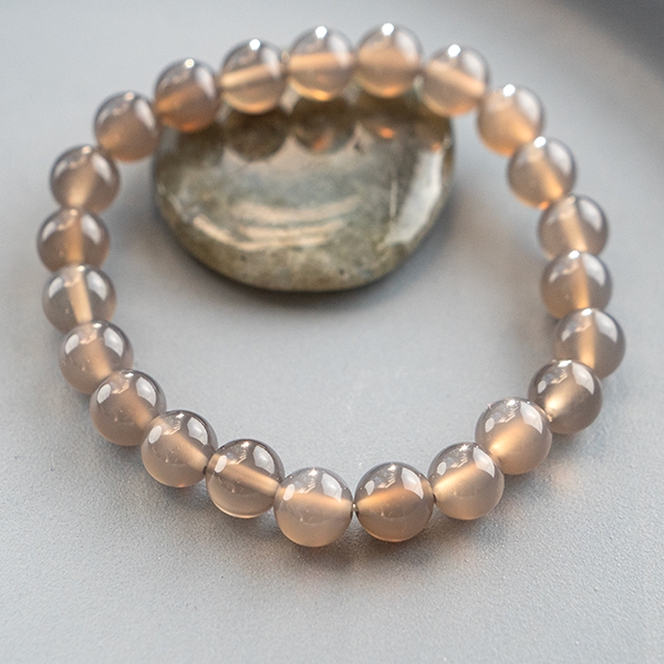 Bracelet with Grey agate stones