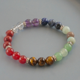 Bracelet indien avec pierres 7 chakras