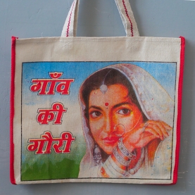 Indian cotton shopping bag