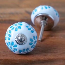 Indian ceramic door or drawer knobs