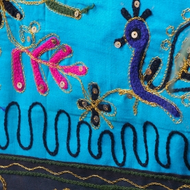 Tissu mural indien en coton