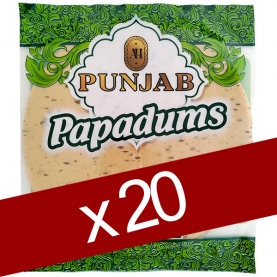 Papad au cumin en gros 20 paquets