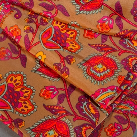 Indian printed flared skirt Flowers