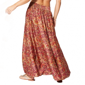 Indian printed flared skirt