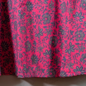 Indian printed pleated skirt Flowers