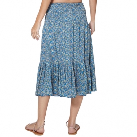 Indian printed ruffled skirt