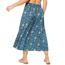 Indian printed flared skirt