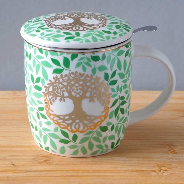 Tasse à thé infuseur Arbre de vie 400ml