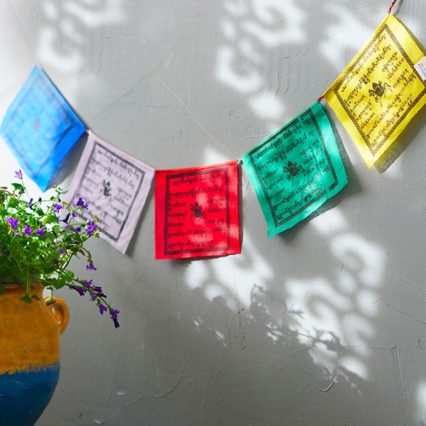 Tibetan prayer flags 5 colors