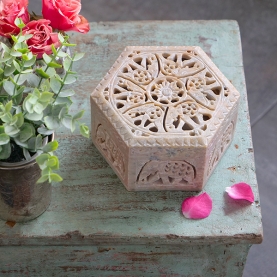 Indian soapstone box