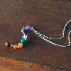 Indian necklace with 7 chakra