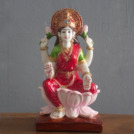 Indian hindu goddess Lakshmi statue for temple