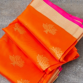 Indian saree orange color