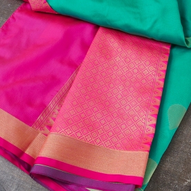 Saree indien complet satiné