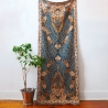 Indian woven wall hanging Mangoes blue and orange