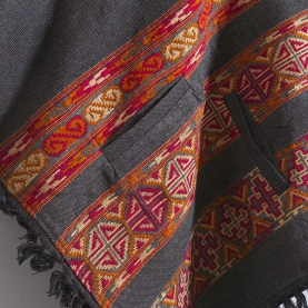 Nepalese cotton poncho traditional