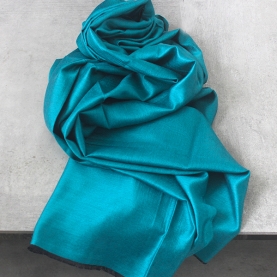 Indian silky scarf blue and black colors