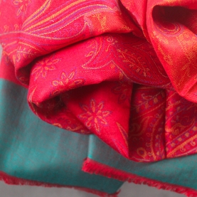 Indian Jamawar cotton scarf