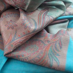 Indian Jamawar cotton scarf