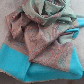 Indian Jamawar cotton scarf