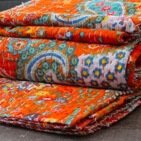 Indian cotton bedcover Kanta