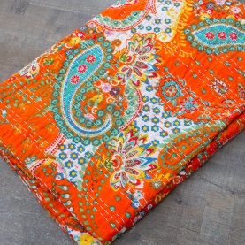 Indian cotton bedcover Kantha