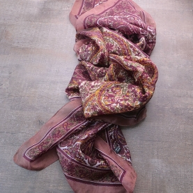 Indian printed silk scarf