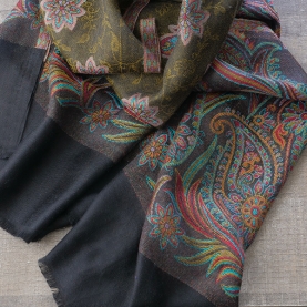 Indian Jamawar cotton scarf