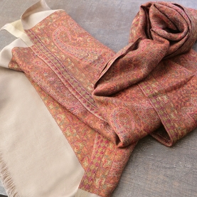 Indian Jamawar cotton scarf