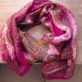 Foulard indien en soie