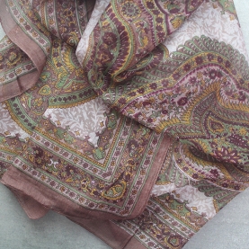 Foulard indien en soie chic